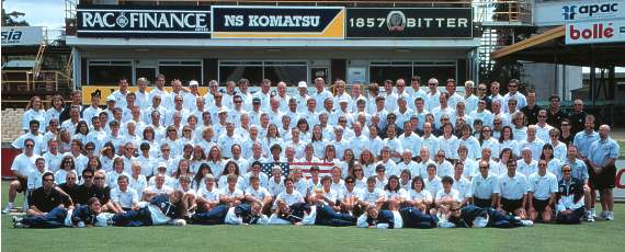 Team USA on the Western Australia cricket grounds