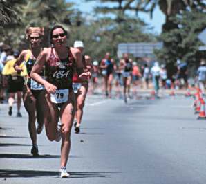 Jennifer Gutierrez races for top American honors.