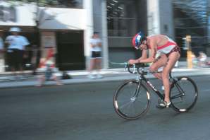 Wes Hobson rides St. Georges Terrace.