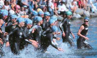 Loretta Harrop leads the pack.