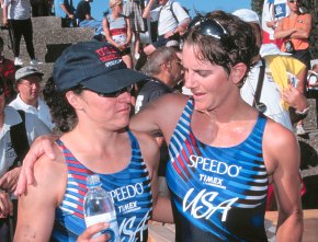 ennifer Gutierrez is consoled by tBarb Lindquist.